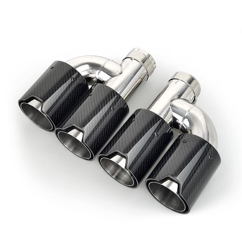Carbon Fiber Stainless Steel Exhaust Muffler for BMW 3 Series 320i