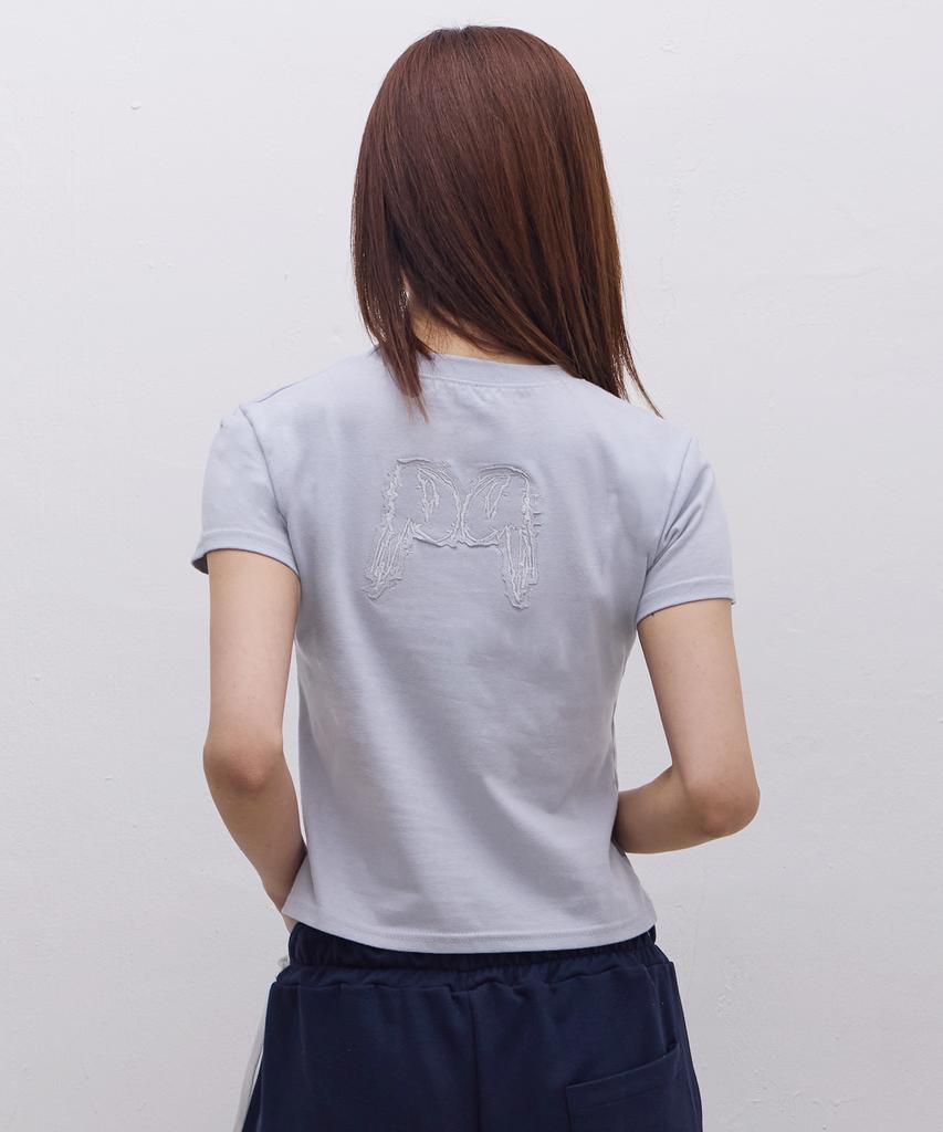 Ebeulisi Angel Patch Short Sleeve T-Shirt (Sky Blue)