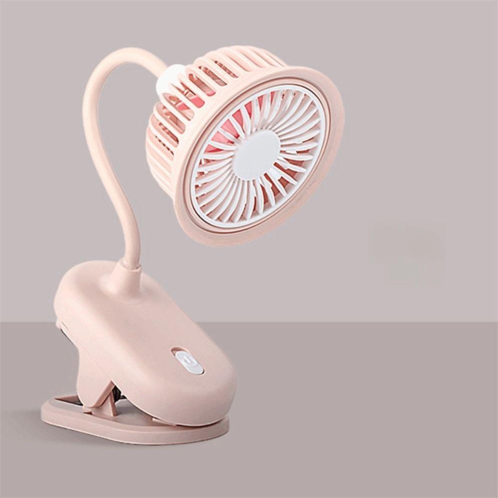 Desk Clip On Battery Powered Mini Fan 360° Adjustable USB Rechargeable Fan  Summer