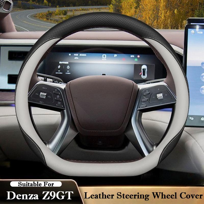 For Denza Z9GT Z9 GT 2026 2026 Car Steering Wheel Cover Napa Leather Anti Slip Car Handle Covers Auto Interior Accessories