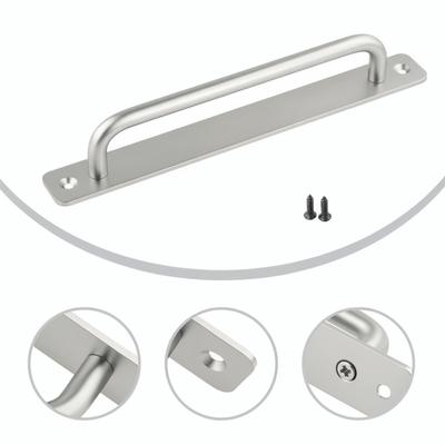 Poignée de porte coulissante 180 mm/210 mm de longueur Alliage d'aluminium Lisse Poignée de porte sans perçage Durable Double trou