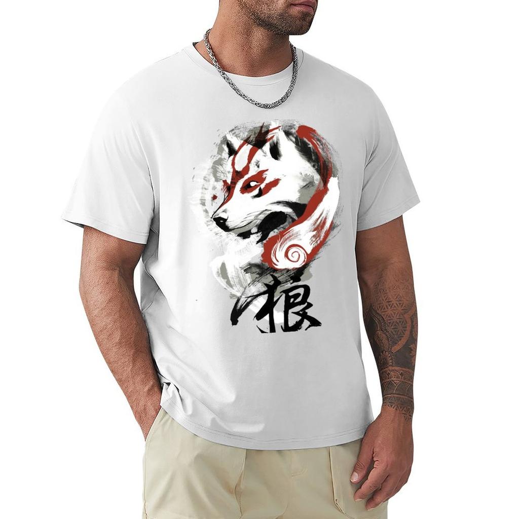 Wolf TShirt Luxury Designer Funny Meme Tshirts Tees Mens Graphic Tshirts Funny