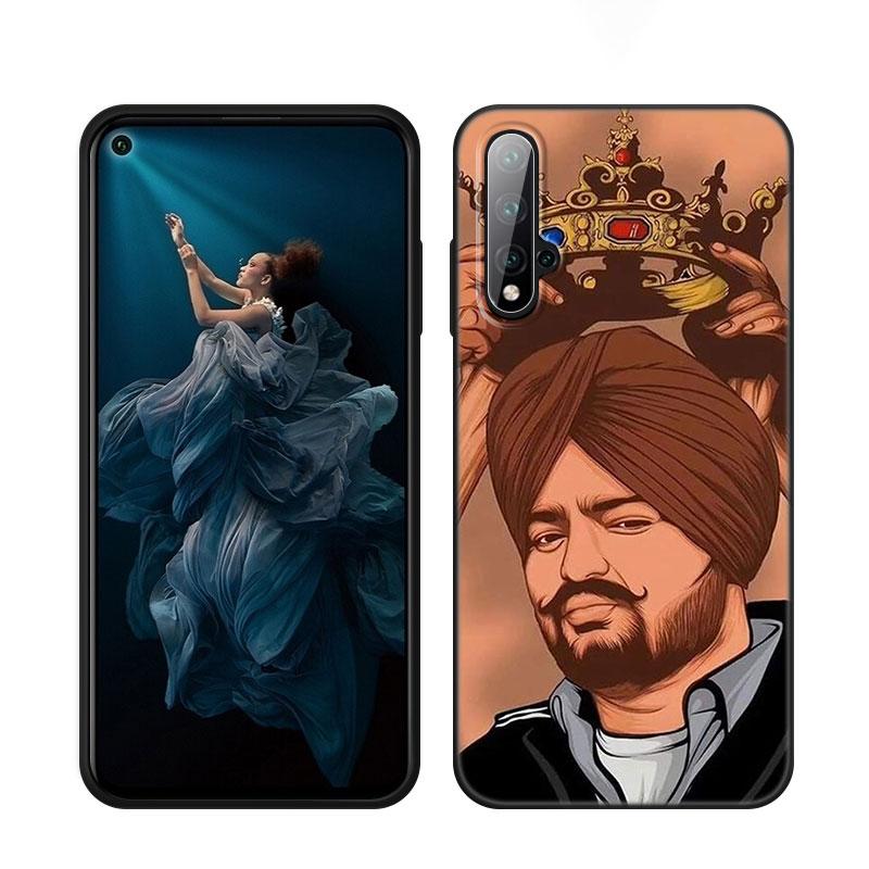 Sidhu Moose Wala Black Phone Case For Honor 70 90 Lite X40 GT X50 I X5 Plus X6A X6S X7A X8A X8B X6 X7 X8 X9 4G X9A X9B 5G