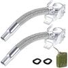 BBTO 1 Pcs Flexible Jerry Can Spout Stainless Steel Long Nose Spout Replacement Compatible With Wavian Jerry Can (Silver)