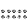 10 Pcs F623ZZ 3*10*4mm Deep Groove Flange Flanged Ball Bearings with Edge for 3D Printer