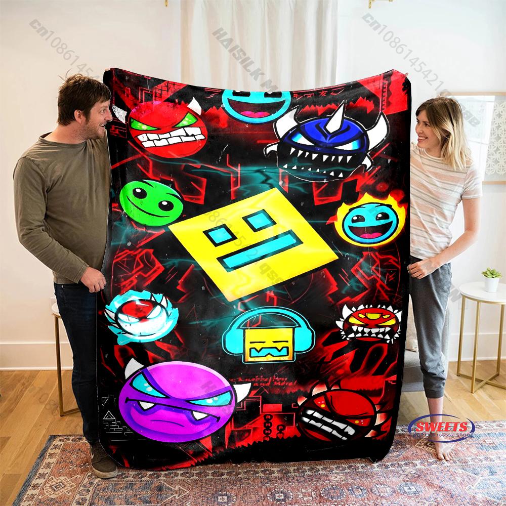 6 Sizes G-Ge0metry D-Dash Theme Print Blanket Children's Room Living Room Sofa Personalized Decorative Shawl Blanket Great Gift