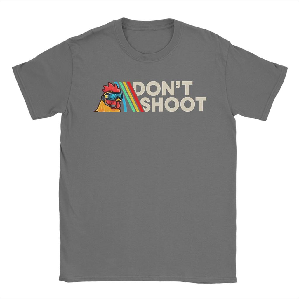 Don Shoot Game Arc Raiders Chicken Meme T Shirts Unisexs 100 Cotton Novelty TShirt Crew Neck Tees Short Sleeve Clothing Summer