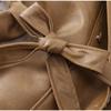 Vestes d'hiver épaisses en cuir peluche pour femmes, bureau, simple boutonnage, col rabattu, manteau surdimensionné, manches longues, pardessus, hauts