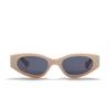 95091 Square Small Frame Sunglasses Retro Glasses Women, Fluorescent Green Color Candy Frame Sunglasses Men'S Glasses