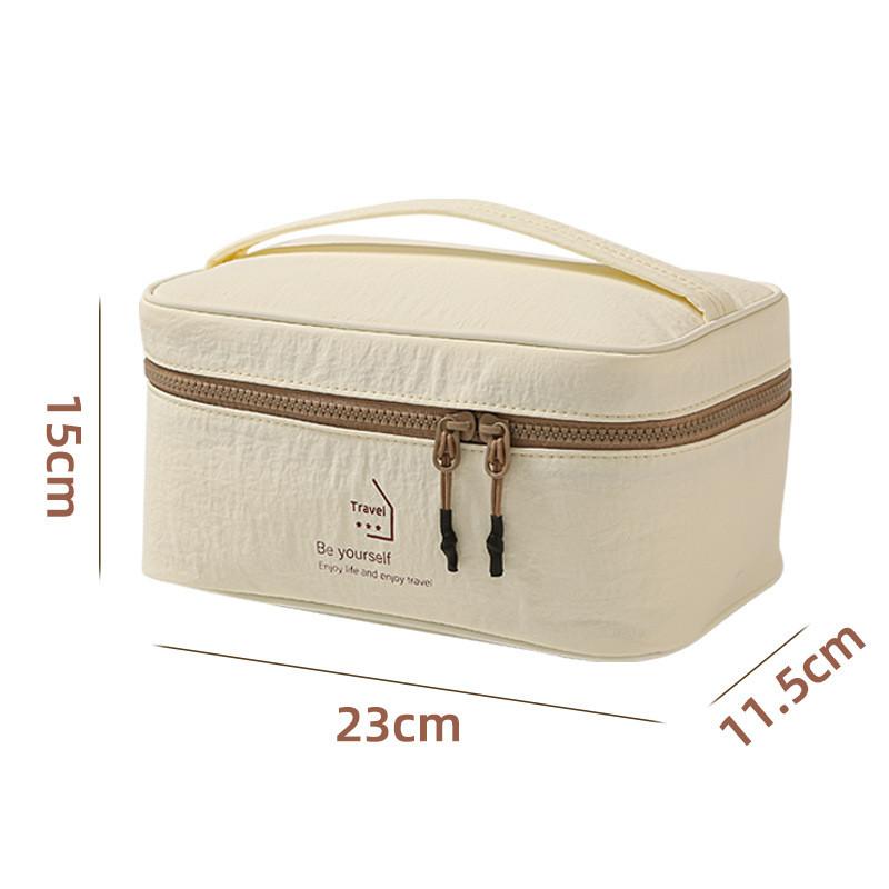 Makeup Bag With Waterproof Nylon Travel Organizer For Cosmetics And Toiletries