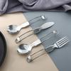 Portable Travel Camping Stainless Steel Utensils Tableware Spoon Spork Cutlery Fork