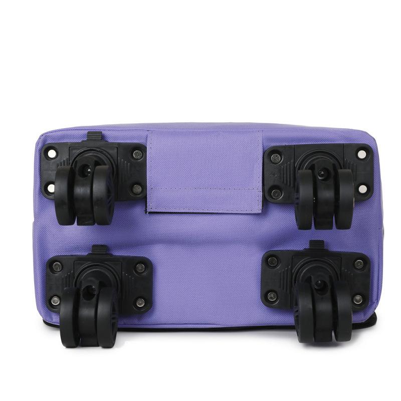 New Large-capacity 360-degree Wheel Travel Bag Grocery Tote Bag Rolling Luggage Bag With Pull Handle And Wheels