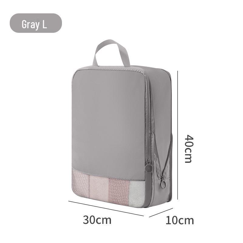 Borsa portaoggetti da viaggio comprimibile in tessuto memory - Set da 2 valigie