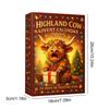 Highland Cow 24 Days Christmas Xmas Surprise Gifts