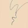 Women Necklace Snake Pendant Adjustable with Extended Chain Vintage Lady Clavicle