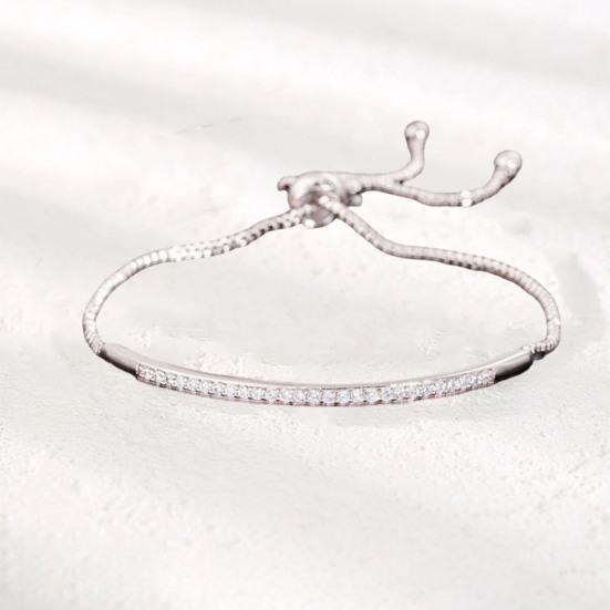 Vrouwen armband verstelbare sprankelende stapelbare strass bedelarmband voor vrouwen faux kristal sieraden cadeau