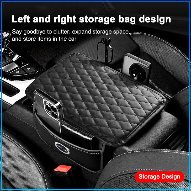 1Pcs Leather Auto Consoles Car Armrest Cushion with Storage Car Styling For Volvo XC60 XC90 S60 S80 S40 V40 V60 V70 V50 XC70