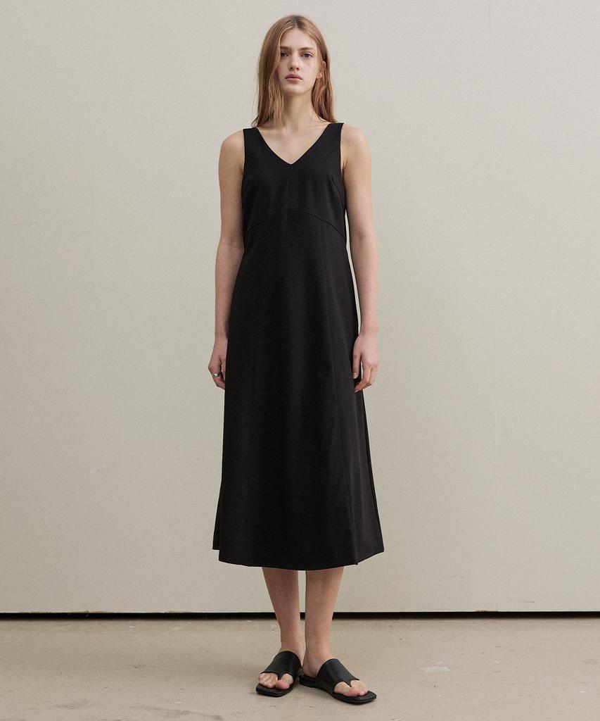 Artid Buckle Bustier Dress_Black