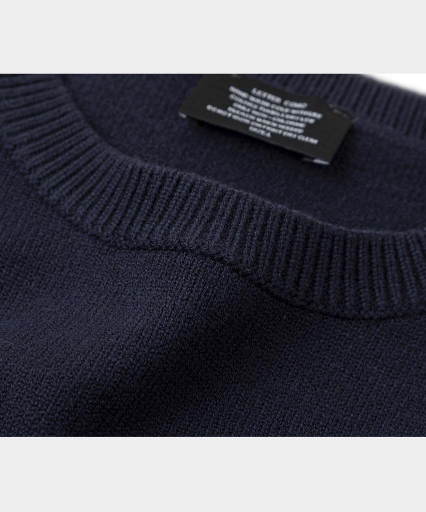 LETTERCOMO Essential Daily Round Knit Navy