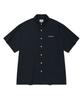 WACKY WILLY Linen Blend Oversized Short Sleeve Shirt Navy
