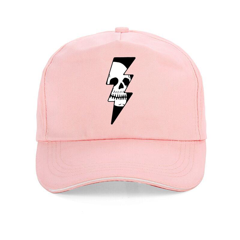 Thunder Skull Badge Lightning Skull  Baseball Cap Fashion Casual Unisex Snapback Hats Summer Adjustable Dad Hat