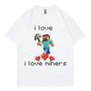 Ich liebe Bergleute Lustiges Meme T-Shirt Herren Damen Hohe Qualität Mode Übergroßes T-Shirt Sommer Lässig Kurzarm-T-Shirts Streetwear