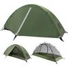 Camping Tent Dome 1-2 Person Lightweight Waterproof Double Layer Water Pressure Resistance 5000MM 3 Seasons Compact Structure Windproof Design Inner