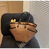 Versatile Large-capacity Straw Bag Women's Summer New Seaside Vacation Leisure Woven Bag Fashionable Shoulder Bag