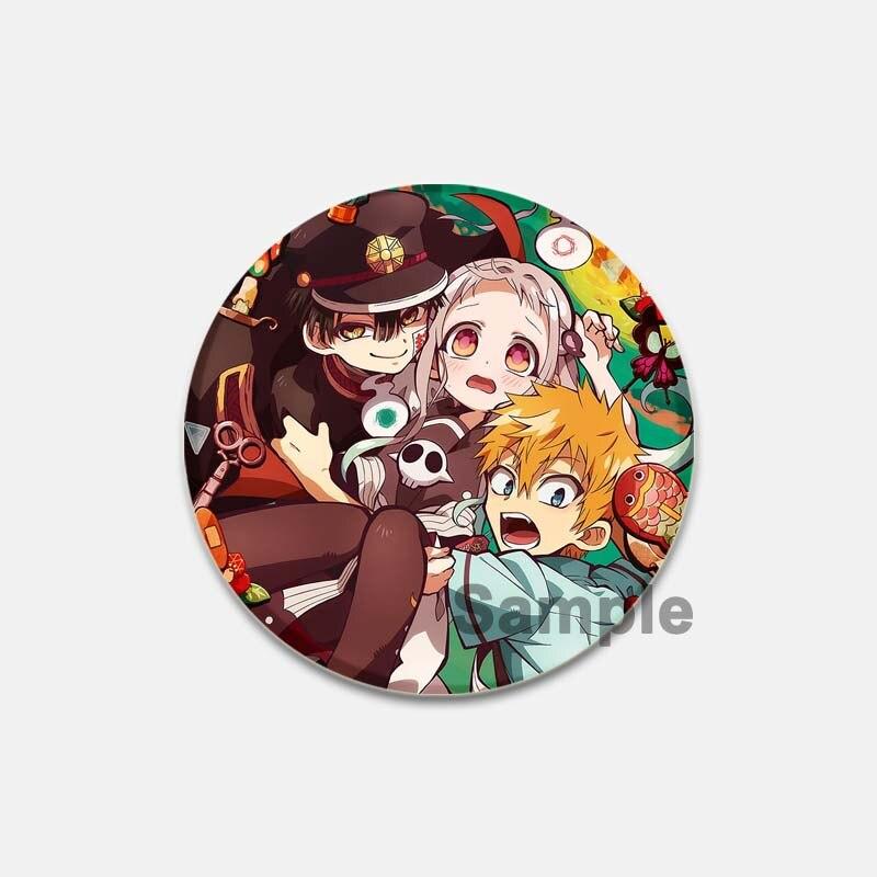 58mm Cute Jibaku Shounen Hanako-kun Brooches Japanese Anime Icons Enamel Pin Badge Backpack Collar Lapel Jewelry Accessory Gifts