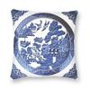 45X45Cmblue Willow Chinese Blue And White Porcelain Inspired Pillowcase Living Room Cushion Cover Square Pillowcase Pillow Case