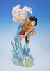 TAMASHII NATIONS Figuarts ZERO ONE PIECE Monkey Luffy Cirka 190 mm målad färdig figur D. -Brother's Bond- PVC&ABS