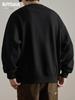 Men's American Style Heavyweight Crewneck Sweatshirt - New Autumn Arrival, Trendy, Loose, Solid Color, Versatile Casual Base Layer.