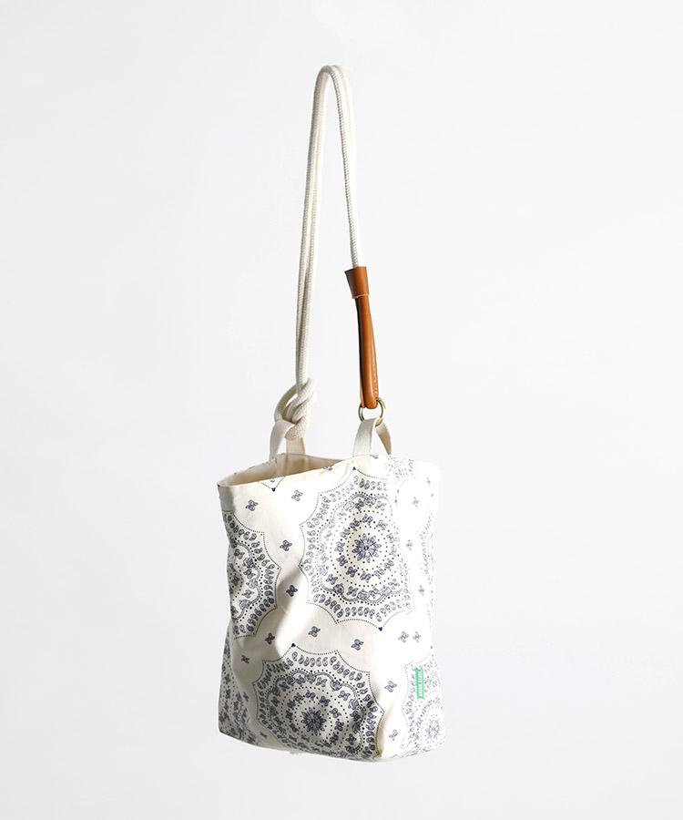Green Stuff Loose Fit Rope Shopper Bag R2 Paisley - All Ivory S