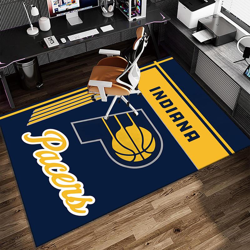 Pacers Basketball Team Carpet, Kitchen Rugs, Yoga Mat, Non-Slip Mats, Rug for Bathroom, Living Room Bedroom, Camping Rugs Christmas Gift