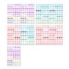 Autocolante Colorate cu Buline cu Litere Alfabet Numere Decalcomanii DIY pentru Scrapbooking Jurnal Proiecte Creative Ușor de Dezlipit Amovibile Esențiale pentru Planificator Card