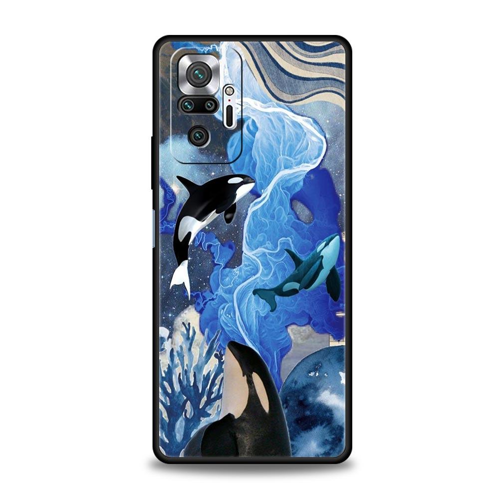 Orca ocean lovely killer whale Phone Case For Xiaomi Redmi Note 13 12 5G 11 10 Pro Plus 4G 9S 9 8 7 9T 13C 12C 10C 9C 9A Cover