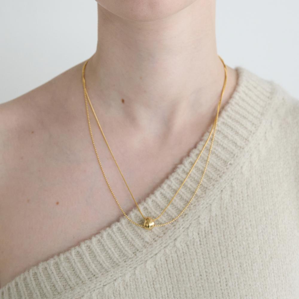 Still Instant Round Hole & Forms - Necklace 07 (2Colors)