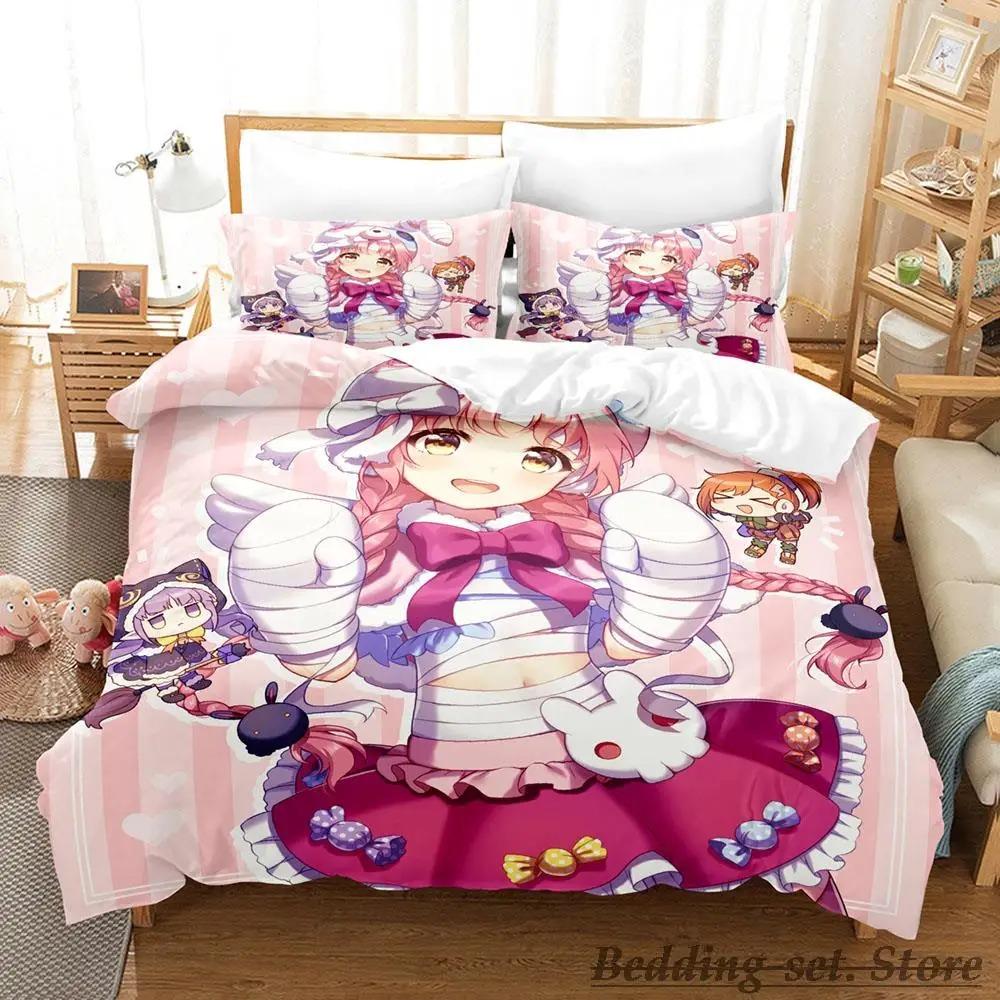 Princess Connect ReDive Anime Bedding Set Single Twin Full Queen King Size Duvet Cover for Adult Kid Bedroom