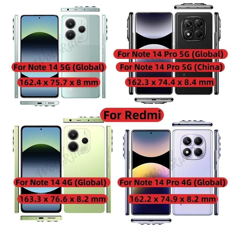 For Redmi Note 14 5G Case Cover Xiaomi Redmi Note 14 5G Capas New Bumper Shockproof Colour Back Soft TPU Fundas Redmi Note 14 5G