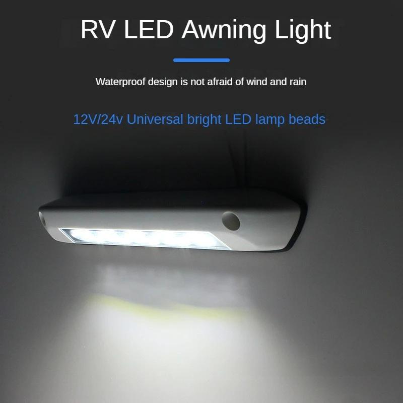 12V/24V RV LED Markise Veranda Licht Wasserdicht Wohnmobil Caravan Innen Wand Lampen Licht Bar RV Van Camper anhänger Außen Lampe