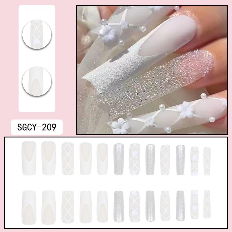 O5 European & American Long Press-On Nails - Hot Girl Wearable Nail Art Stickers