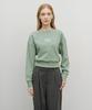 Malittepeulangsowajeobeo W Small Classic Logo Crop Sweatshirt Mint Gray