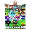 Sprunki Beats Horror Muziekdoos Deken Pluche Grappige Warme Plaid Dekens voor Huis Restaurant LenteHerfst