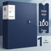 Transparent A4 Document Folder with Insert Pages for Office, Meetings, Contracts, Student Papers, and Certificates