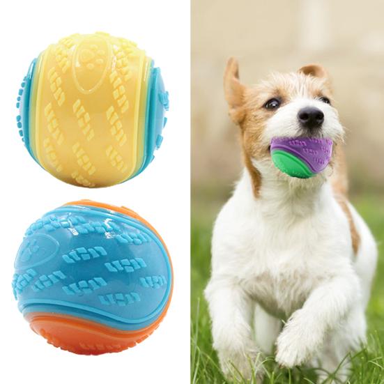 Hond Piepbal Bijtbestendig Stuiterend Energie Vrijmakend Tandenpoetsen Spelen Oefening Training Interactief Hondenspeelgoed Grote Middelgrote Honden Huisdier Bal Speelgoed