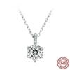 Moissanite Pendant Necklace D Color VVS1 Lab Grown Diamond for Women Wedding Engagement 925 Sterling Silver Fine Jewelry
