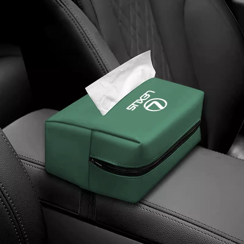 Car Logo Tissue Storage Bag Paper Towel Organizer Accessories For Lexus LS LC RZ IS350 ES300 GS350 CT200h GX460 LX570 RX500h NX3 IP7