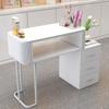 Nail Table, 1-Person Nail Table, Height 78CM, Shelf Workbench, 1 Pcs, Unpainted Board Top, 80+30, Cabinet