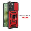 For Motorola Moto G06 4G Case Shockproof Armor Ring Holder Cases For Moto G06 G 06 MotoG06 4G Slide Lens Protect Cover