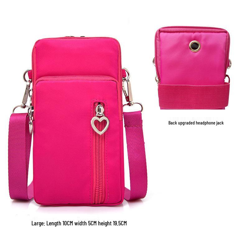 Korean Style Women's Crossbody Phone Bag - Mini Vertical Coin Purse Pouch